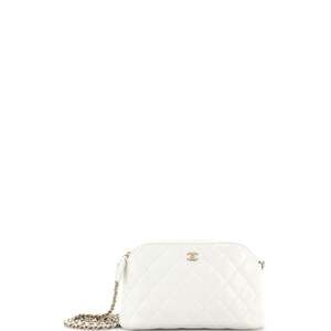 Chanel Cc Dome Zip Clutch With Chain #254448C43B